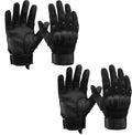 Cierto Motorcycle Gloves - Touch Screen Tactical Full Finger Gloves with Hard Knuckle | Adjustable Wrist for BMX, ATV, MTB Riding