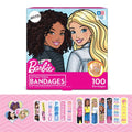 Barbie Antibacterial Kids Bandages, 3 Assorted Sizes 100 CT | Wear Like Stickers, Flexible Adhesive Bandages for Minor Cuts, Scrapes, and Burns. Great Gift idea for Kids