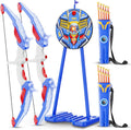 Skiennix Kids Bow and Arrow Set - LED Light-Up Archery Toy with Suction Cup Arrows & Quiver | Indoor & Outdoor Fun for Ages 4-12