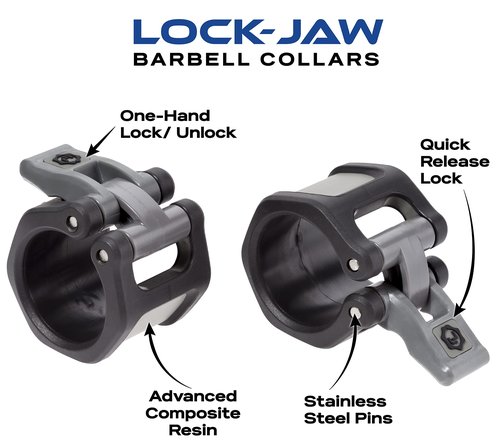 Lock-Jaw HEX 50mm / 2" Olympic Barbell Collar (Green)