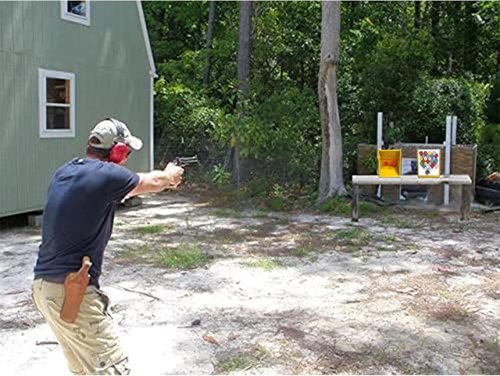 ATFLBOX BB Trap Target - 20 Paper Targets & 2 Metal Silhouettes Spinner - Ideal for Airsoft & Pellet Guns