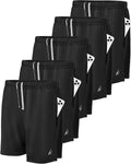 NY Threads 5 Pack Men's Athletic Shorts Quick Dry Loose-Fit Lightweight Running Workout Gym Shorts with Pockets