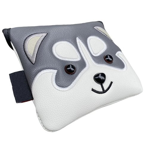 Lovely Golf Mallet Putter Cover Head Cover Headcover, Magnetic Putter Cover Mallet for Men, PU Leather Golf Club Cover Protection - Putter Headcover for Golf Clubs (Square Mallet Putter)
