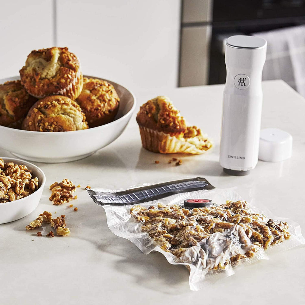 ZWILLING Fresh & Save Vacuum Sealer Machine - Airtight Glass Food Storage Containers & Sous Vide Bags