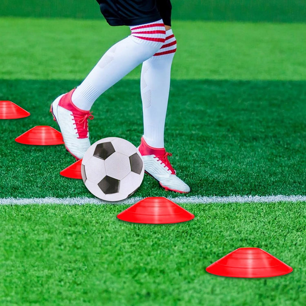 Professional Agility Ladder - 20ft Speed Training Set with 12 Soccer Cones, 4 Hurdles & Parachute