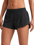 CRZ YOGA Low Waisted Running Shorts - Quick Dry Mesh Liner & Zipper Pocket for Women | 2.5" Athletic Fit