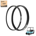 10L0L Drive Belt & Starter Generator Belt Kit Replace for Club Car DS 1997-up, Club Car Precedent 2004-up Gas OEM 101916701 1016203