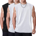 Skiennix Men's Workout Tank Tops - Sleeveless Gym Tee with Acid Wash | Loose Fit for Running & Beach