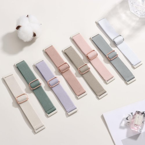 Odbeai Compatible with Fitbit Versa 4 Bands for Woman/Versa 3 Band, Compatible with Fitbit Sense 2 Bands/Sense Band, Water-Resistant Adjustable Stretchy Nylon Sport Strap for Smart Watches, 15 Packs