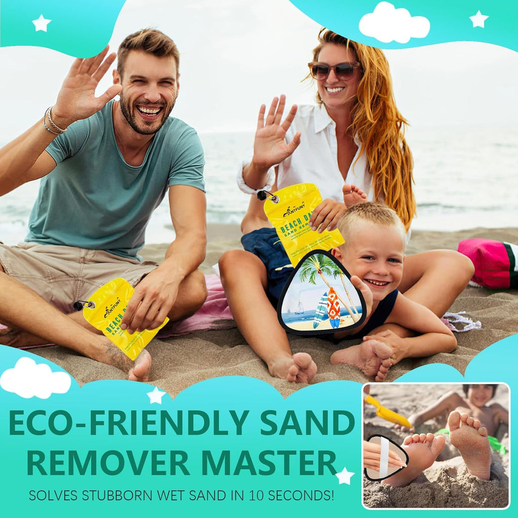 Skiennix Triangle Sand Remover - Essential Beach Cleaner for Summer Vacations | Travel Accessory