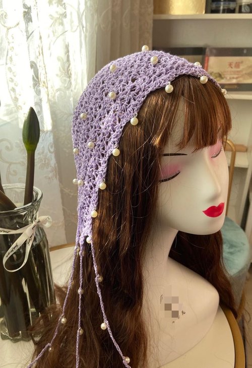 Maxpetus Handmade Crochet Hats ashion Fascinating Beanie hat Cap Cloche (Violet)