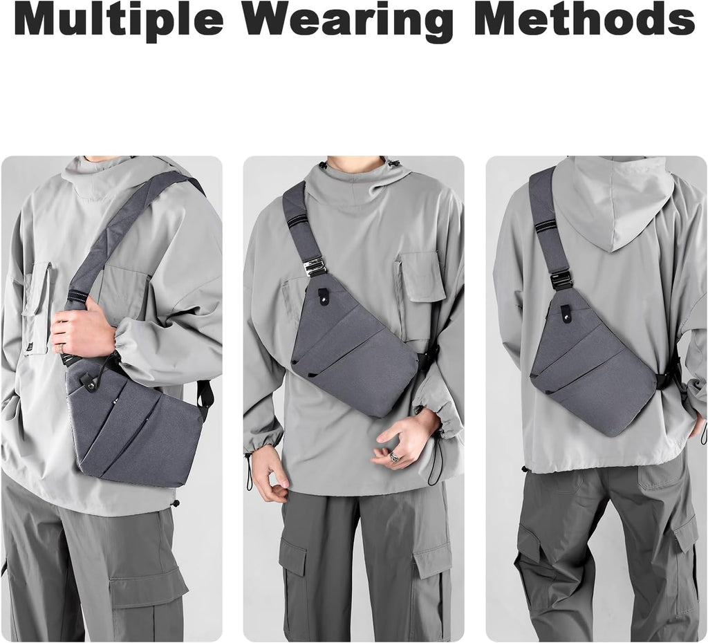 Skiennix Anti-Theft Travel Bag - Lightweight Crossbody Sling for Sports & Travel | Large Capacity