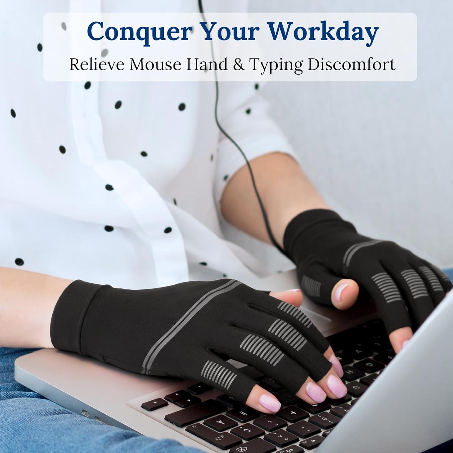 Regine Switzerland Arthritis Gloves - All-Around Compression for Pain Relief | Anti-Slip Grip, Unisex