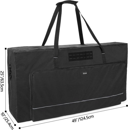 GOBUROS Cornhole Carrying Case - Fits Regulation Size Boards with Padded Shoulder Strap & Sandbag Pockets