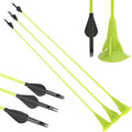 AMEYXGS 27" Fiberglass Sucker Arrows - Safe Suction Cup Design for Youth Archery Practice (6 Pack)