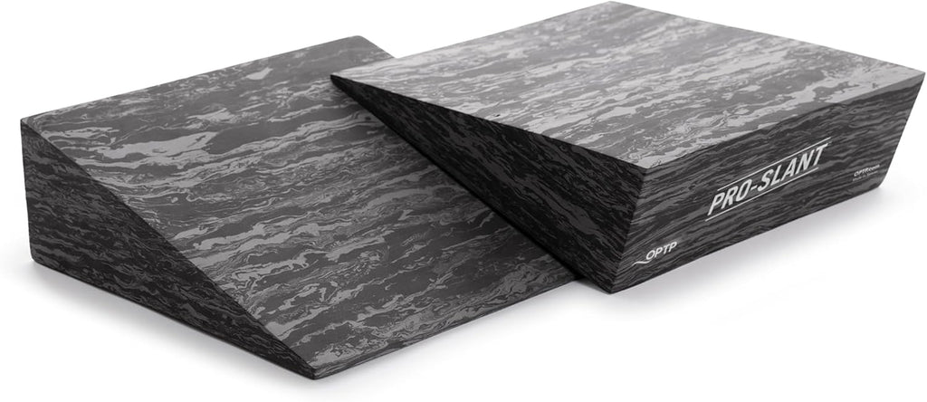 OPTP PRO-Slant Foam Incline Squat Wedge Pair - Ideal for Squats, Rehabilitation & Stretching