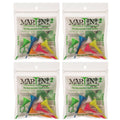 Martini Golf Tees 2" 4 Packs of Mixed - 24 Tees Total - Virtually Unbreakable
