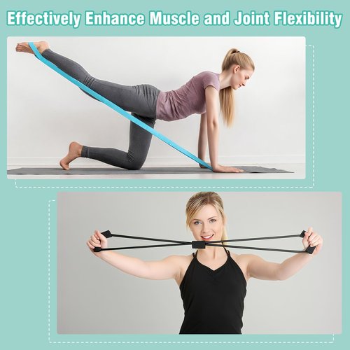 Pilates Equipment Kit for Home Workout, Pilates Ring and Ball Set for Women, 14'' Magic Circle Essentials Accessories Kit with Wrist Weights, Resistance Bands, Yoga Strap, Core Sliders, Socks, Bag