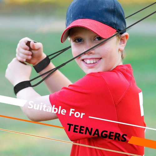 Zomiboo Baseball Bands Sports Resistance Exercise Bands Arm Strength Training Softball Baseball Pitching Training Workout Equipment for Youth Adult(30 Lbs,Black)