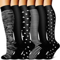 Copper Compression Socks - Ultimate Support for Men & Women | 6 Pairs for Nurses, Running & Recovery