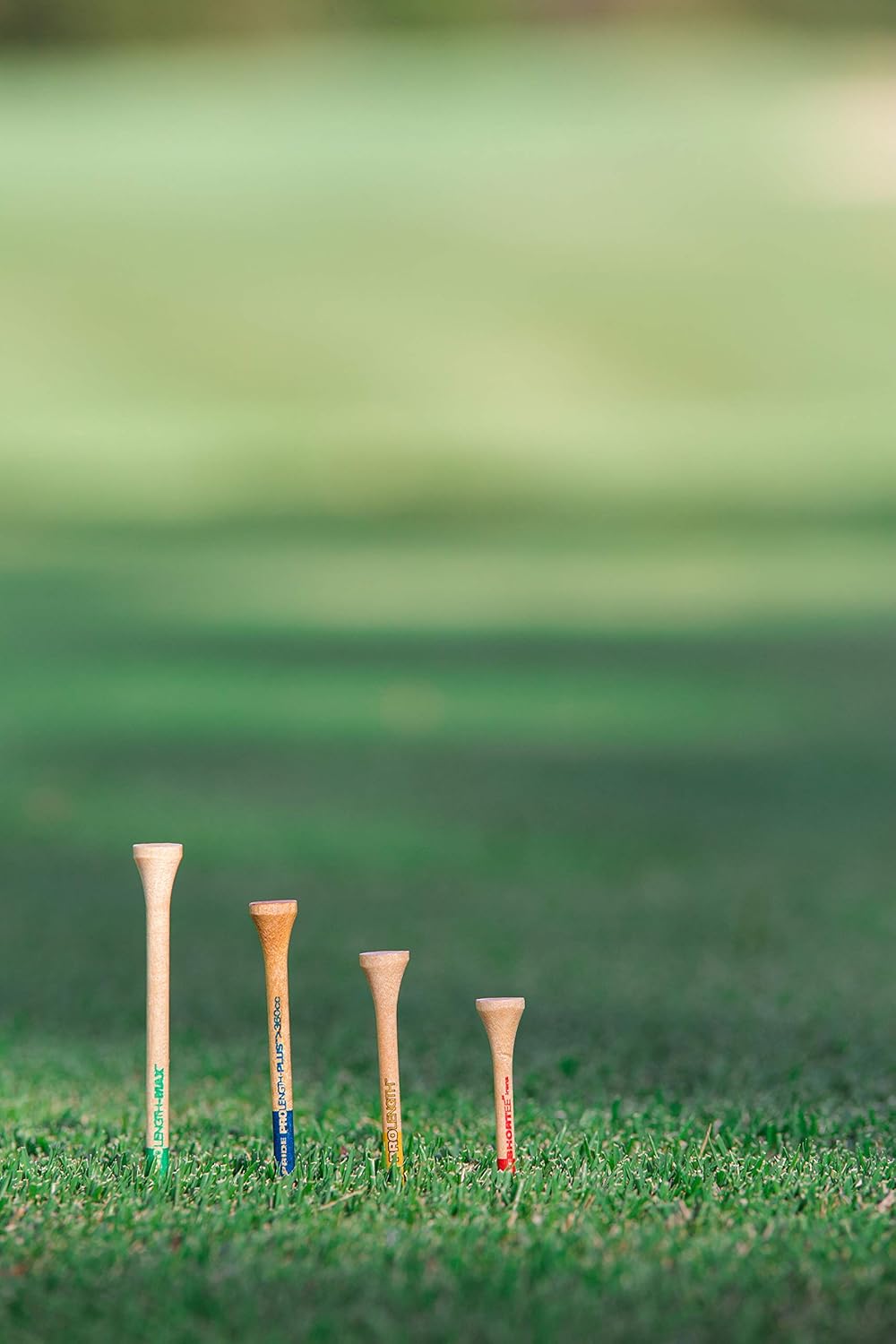 Pride Professional Tee System - 2-3/4 Inch ProLength Golf Tees | 175 Count, Natural Color
