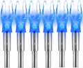 Lighted Nocks - 6 PCS LED Arrow Nocks for .204 to .246 ID Arrows | Screwdriver Included