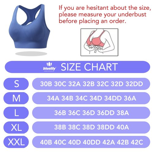 BLUELILY Women's Sports Bras 3 Pack Racerback Medium Support Bras V-Neck Padded Workout Seamless Yoga Athletic Bras
