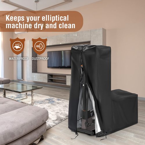 Aidetech Elliptical Exercise Machine Cover Fit for Sunny Health & Fitness, Dust-Proof Covers for Elliptical Machine for Home Use Elliptical Trainer -55''D x 25''W x 65''H