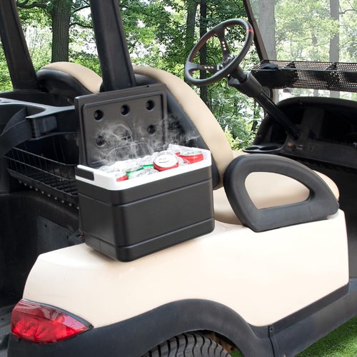 Orle Oko Golf Cart Cooler, Insulated Golf Cart Cooler with Mounting Bracket for Club Car Precedent Tempo and Onward OEM 102588101 103886801, Lightweight & Portable, Easy Installation