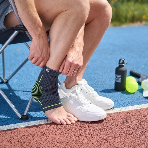 Neo-G Achilles Tendon Support With Silicone Tendon Cushion - Achilles Tendonitis Brace Ankle Support For Men And Women – Targeted Ankle Compression Sleeve - Breathable - Active Plus (Large)
