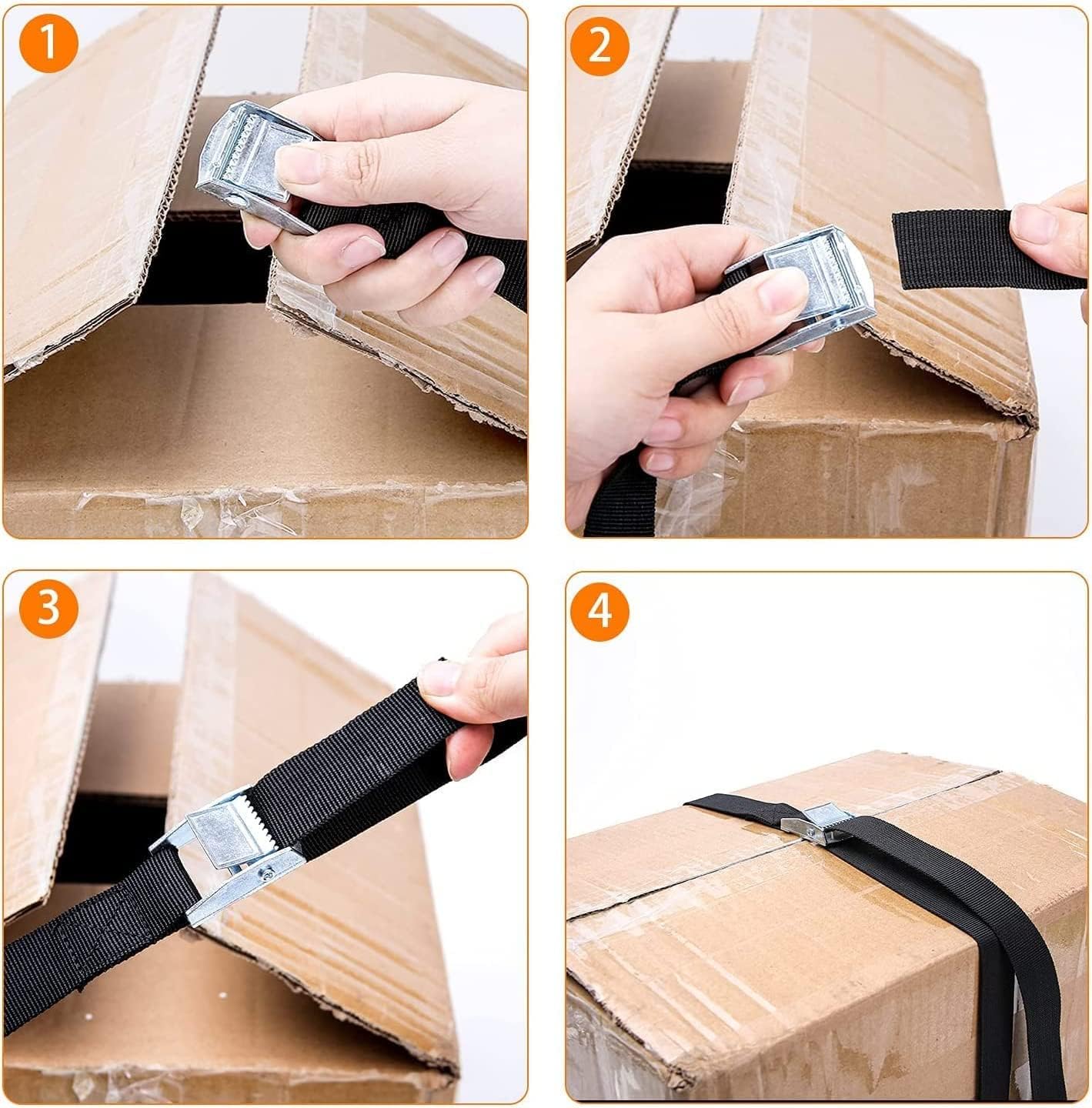 **Battery Tie Down Strap by [Brand Name] - Heavy Duty Hold-Down with Stainless Steel Cam Buckle & Deck Loop Mounts**