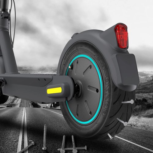 YBang 60/70-6.5 Solid Tubeless Tire with Valve with Built-in Live Glue Repairable for Segway Ninebot Max G30 Scooter 10 inch Self Repairing Non-slip Tire (1 Pce)