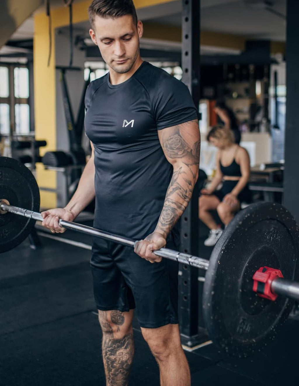 Skiennix Men's Compression Shirt - Short Sleeve Quick Dry Workout Baselayer Athletic Undershirt