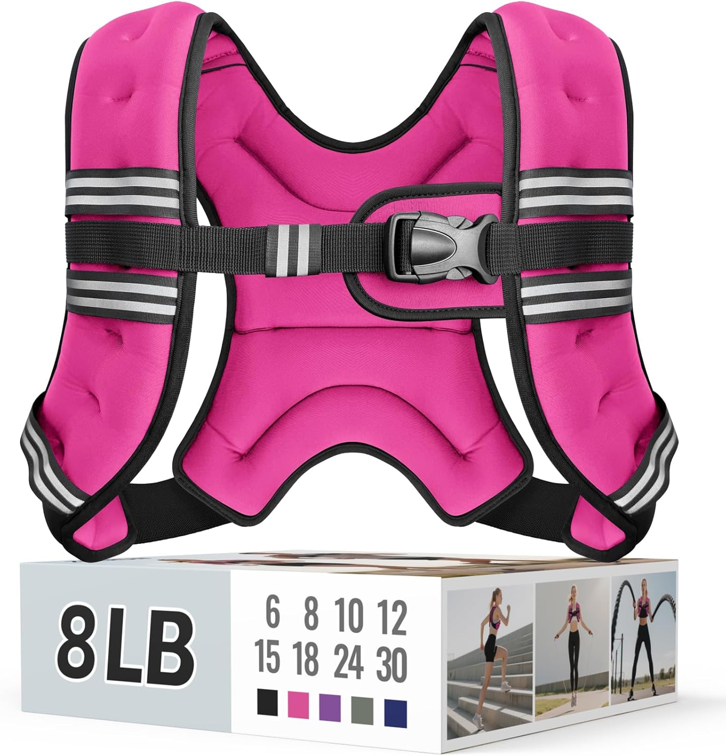 Zeerun Weighted Vest - Adjustable & Comfortable Rucking Vest for Walking, Running & Strength Training
