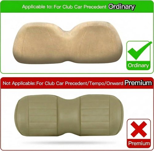 Jaxpare Golf Cart Diamond Seat Covers for Club Car Precedent OEM Standard Front Seat Cushion.Breathable Washable Polyester Mesh Cloth. Renew Your Golf Cart with Lowest Value. (Grey)