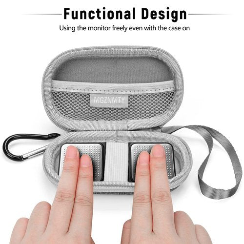 MGZNMTY Portable Hard Travel Case for AliveCor Kardia Mobile Heart Monitor Personal EKG/KardiaMobile 6-Lead Rate Monitoring Devices (Case Only)(Gray)