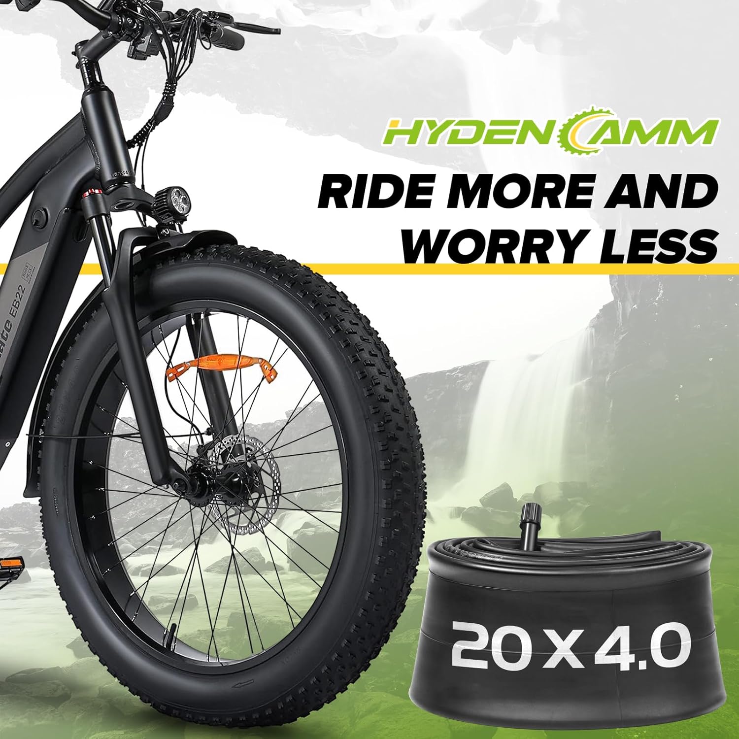 Skiennix Fat Bike Tubes - Premium Butyl Rubber with AV 32mm Schrader Valve | 20" & 26" Sizes