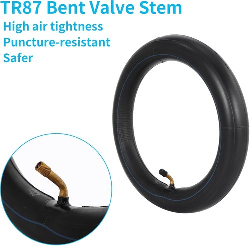 Heavy Duty 12" Bike Tubes - 12 1/2 x 2 1/4 Inner Tube with Angled Valve Stem | Pack of 2