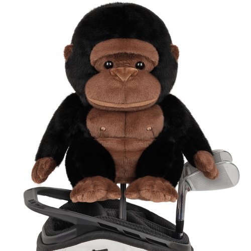 Driver Headcover Funny Golf Headcover Animal Golf Club Head Covers Gorilla Design Brown Plush Golfing Gifts for Men Women Golfer Fits up to 460CC Driver Head