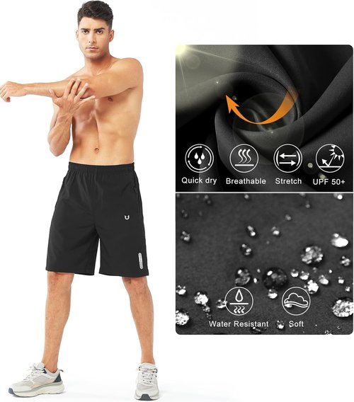 NORTHYARD Men's Athletic Running Shorts - Quick Dry Lightweight Gym Workout | 5"/7"/9" Options