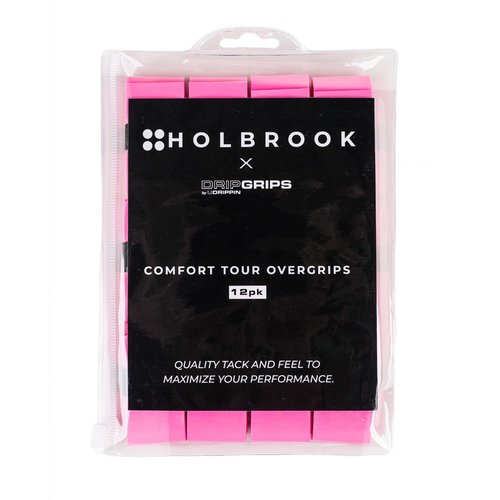 Holbrook Comfort Tour Overgrips - 12 Pack (Pink)