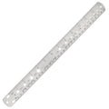 BIKEHAND Bike Bicycle Crank Cotter Pin/Ball Bearing/Spoke Length/Nipple Size Measuring Double Sided Metric Imperial Stainless Steel Ruler Gauge Tool 13inch / 330mm