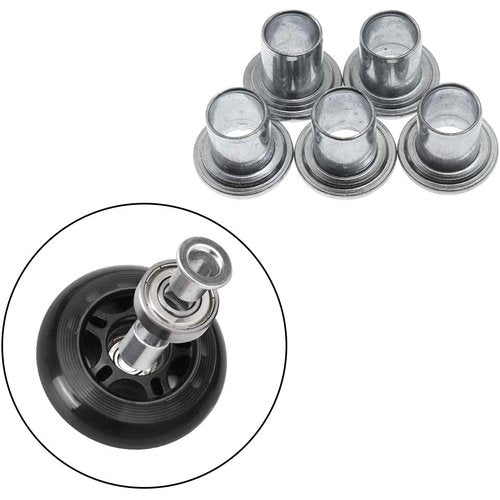 RaceBon 8-Pack Inline Skate Wheels 72mm Hardness 82A Polyurethane Replacement Wheel with 608ZZ Bearings (Black-Red)