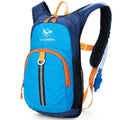 Ivygreen Kids Hydration Backpack, Hiking Backpack for Boys or Girls with 1.5L Water Bladder (Blue - Medium)