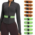 Little World Reflective Belt, Reflective Running Gear Elastic Reflective Sash (10, Green, Orange)
