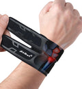 HiRui Wrist Brace Wrist Wrap for TFCC Tears, Ultra-thin Compression Wrist Strap Wrist Support for Workout Basketball Tennis Weightlifting Tendonitis Carpal Tunnel Syndrome-Adjustable (Black, 2 Pack)