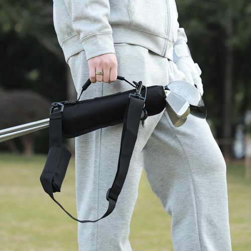 Govllfoz Mini Golf Club Bag, Lightweight, for Men, Women and Children, with Ball Pocket, Portable, for Driving Range, Course and Training Ground.mini Golf Bag