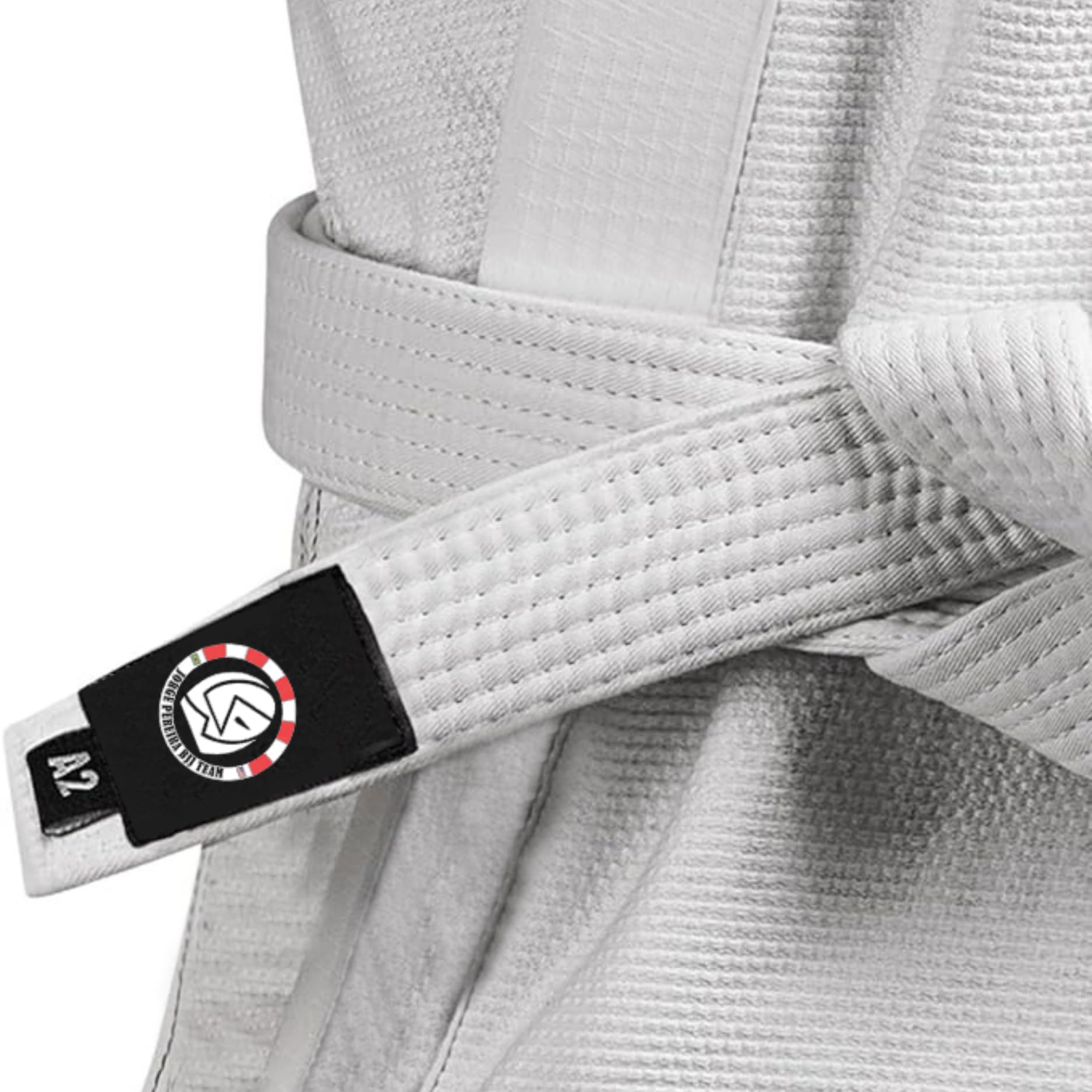 Rio Heroes Jorge Pereira BJJ Premium Ranked White Belt, For Men & Women, Durable Twill Cotton, Brazilian Jiu Jitsu Gear (A1, White)