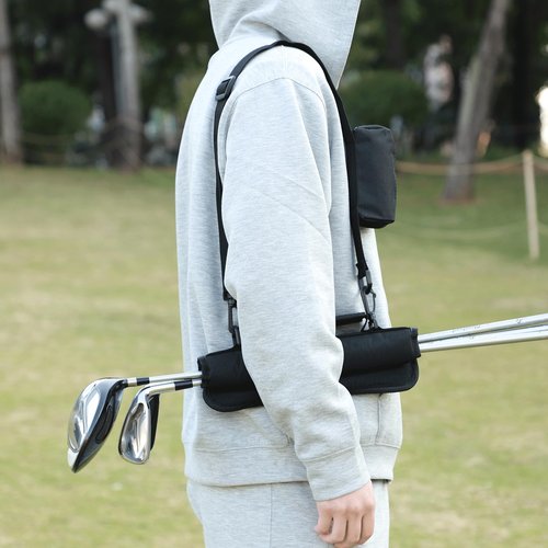 Govllfoz Mini Golf Club Bag, Lightweight, for Men, Women and Children, with Ball Pocket, Portable, for Driving Range, Course and Training Ground.mini Golf Bag