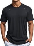 MAGCOMSEN Men's Athletic Dry Fit Shirt - Lightweight Mesh Short Sleeve for Performance & Hiking
